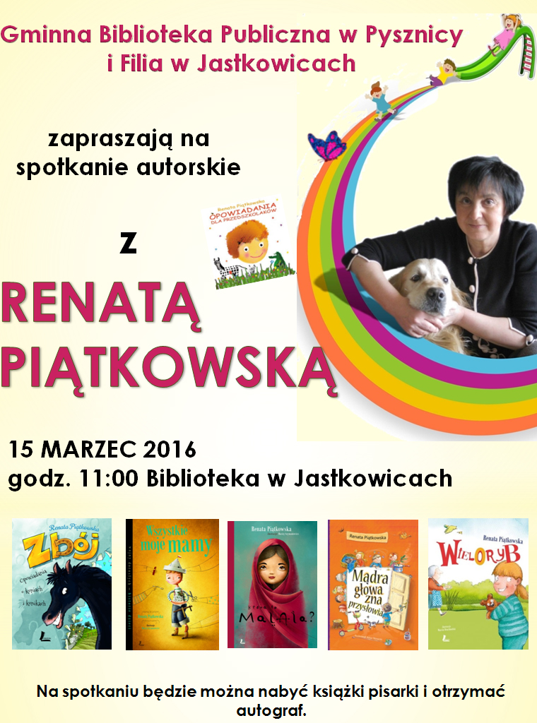 Spotkanie autorskie z Renatą Piątkowską