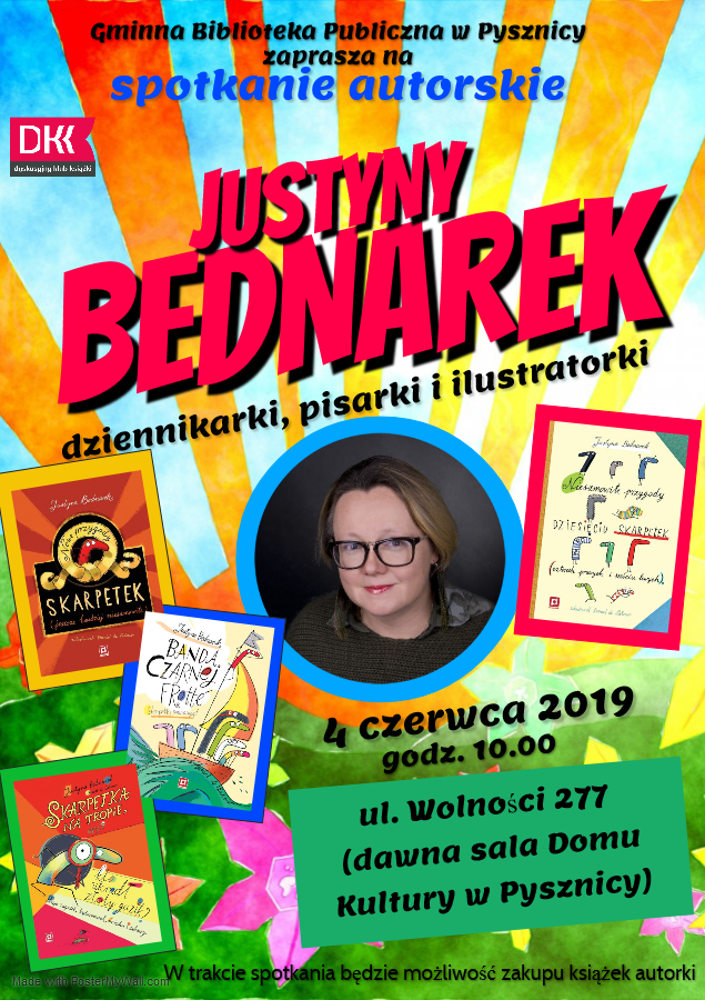  Spotkanie autorskie z Justyną Bednarek