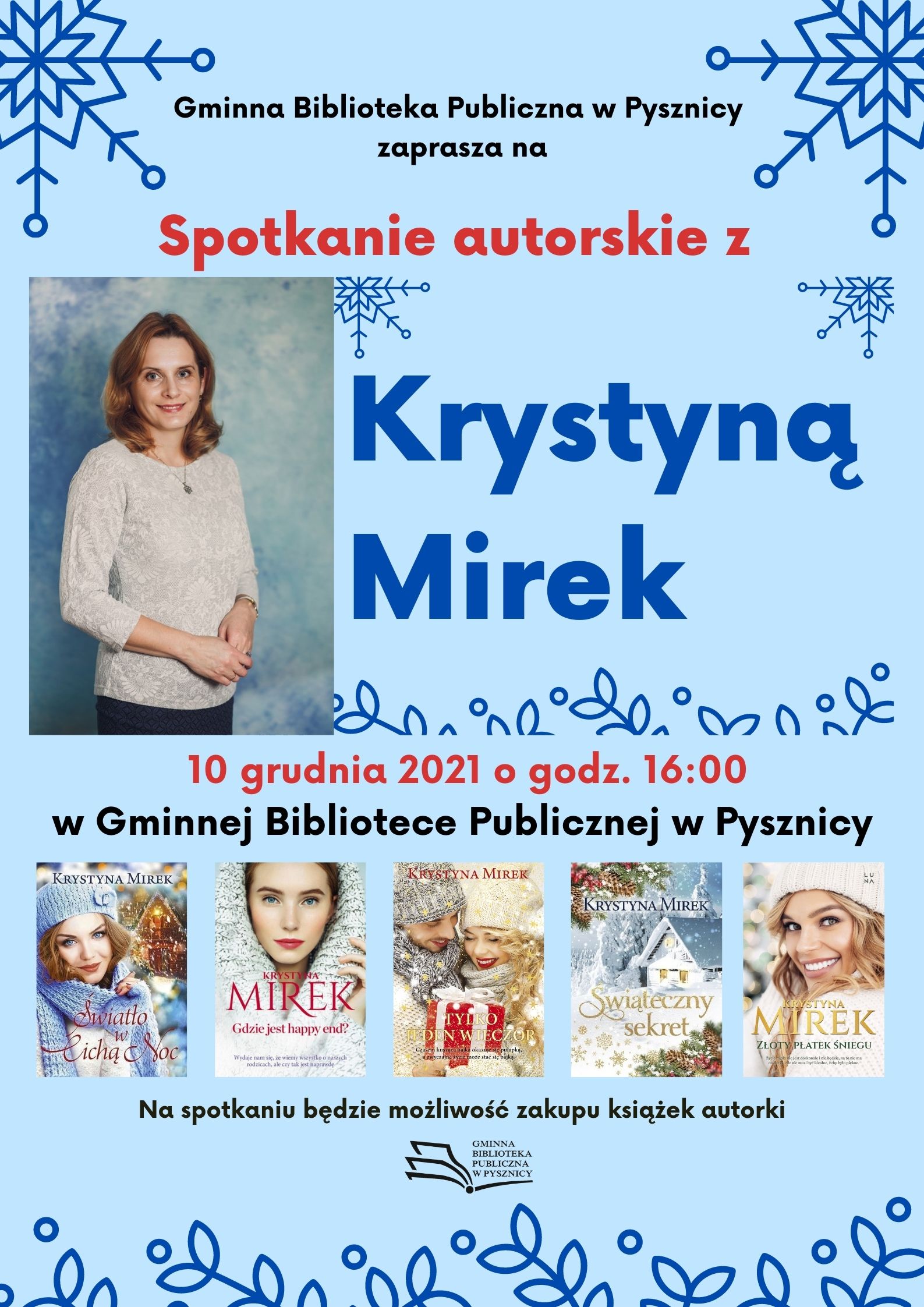  Spotkanie autorskie z Krystyną Mirek