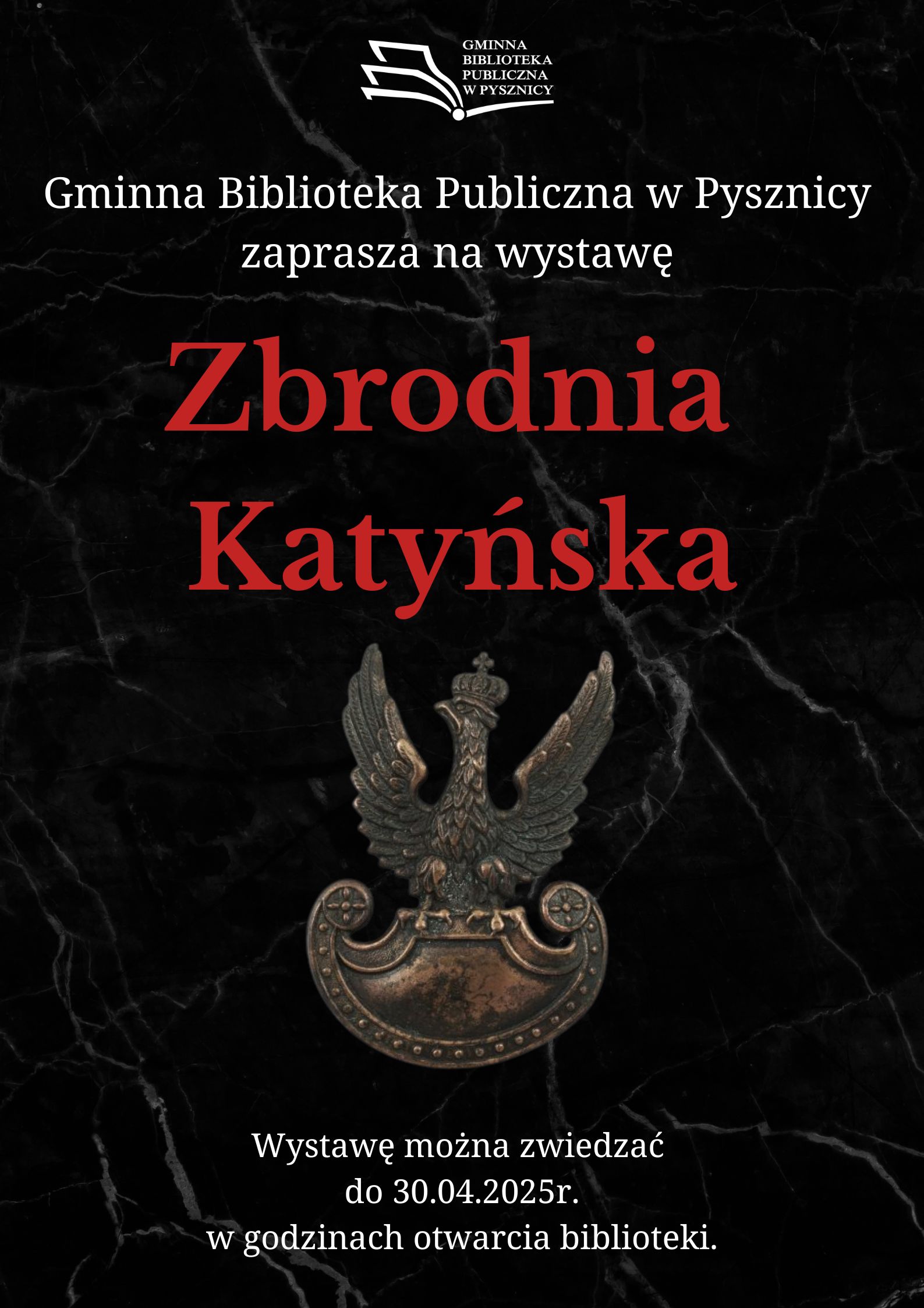 Wystawa książek i rekwizytów „Zbrodnia Katyńska”